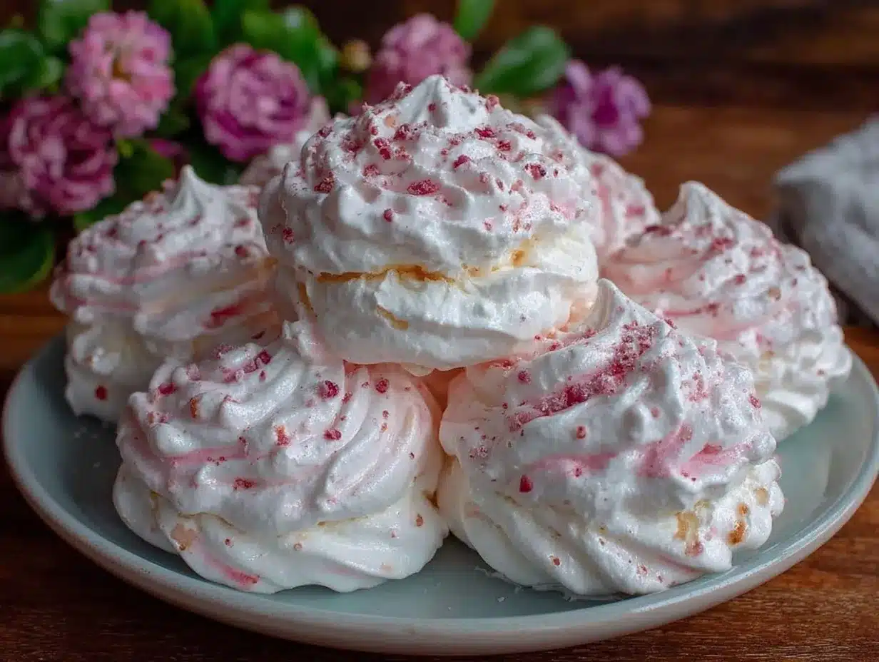 tender pink meringue delight recipe preparation steps
