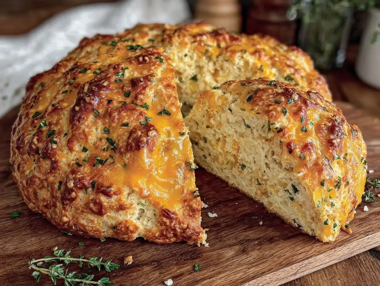 cheddar herb irish soda bread preparation steps