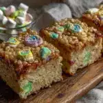 chewy lucky charms rice crispy treats - featured image
