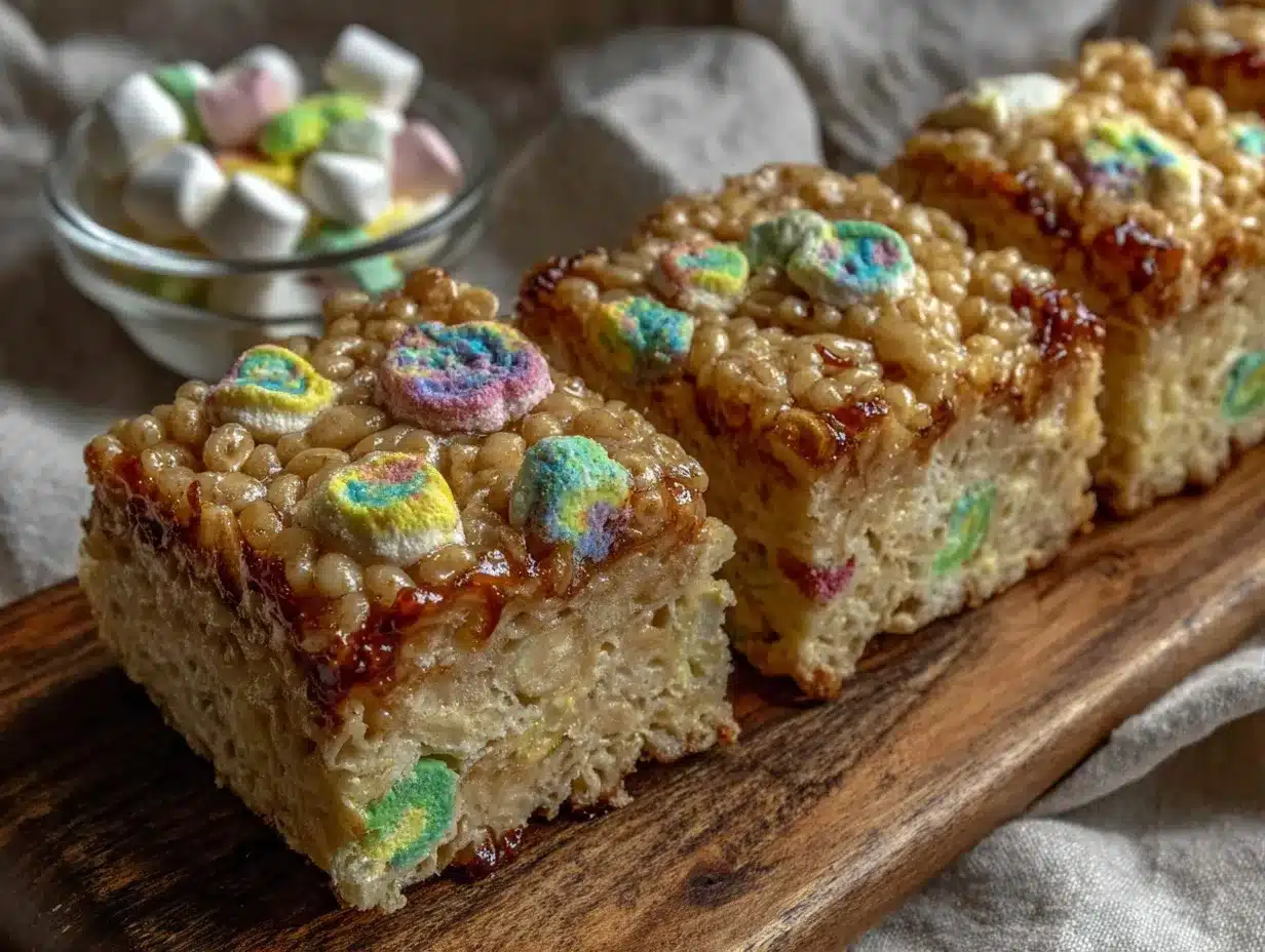 chewy lucky charms rice crispy treats preparation steps