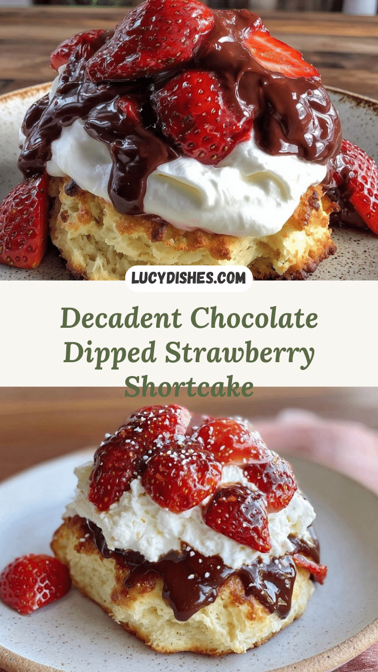 chocolate dipped strawberry shortcake recipe
