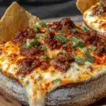 creamy crockpot queso dip - featured image