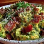 Creamy Green Eggs and Ham Breakfast Scramble - featured image