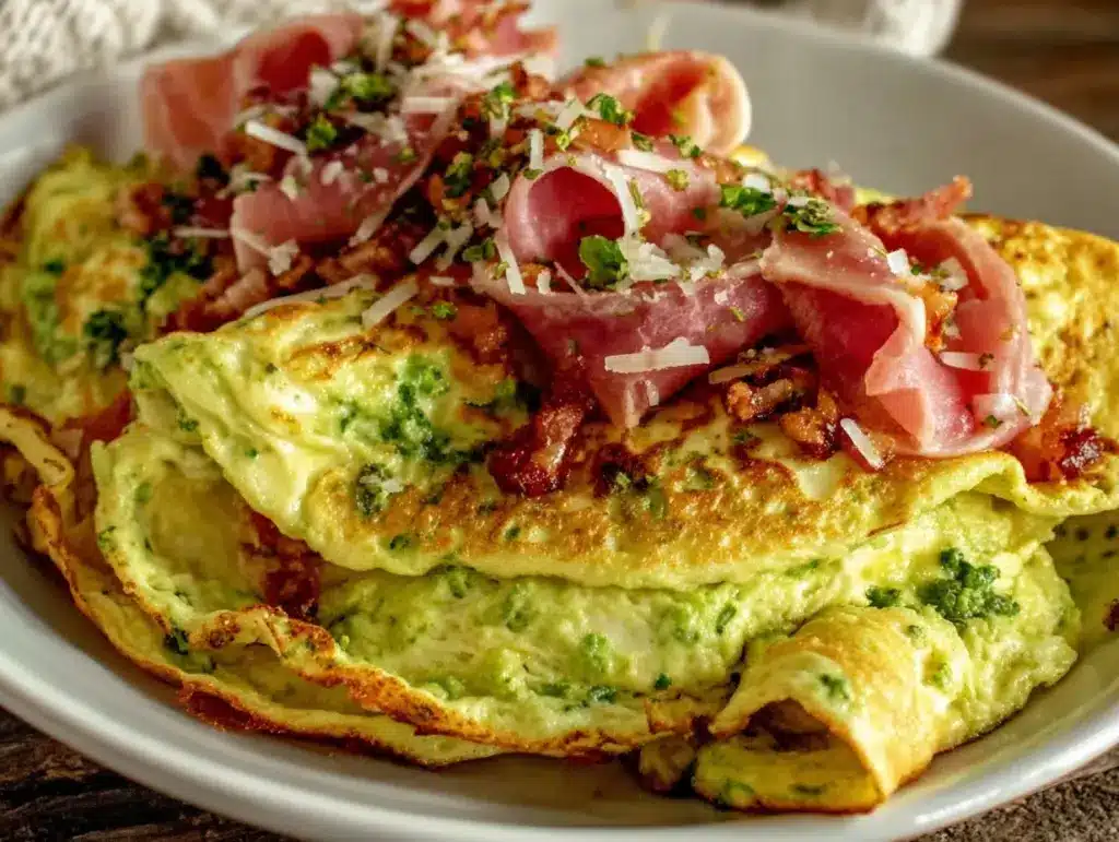 creamy green eggs and ham recipe - featured image