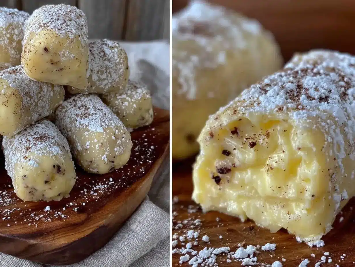 Creamy No-Bake Irish Potato Candy preparation steps