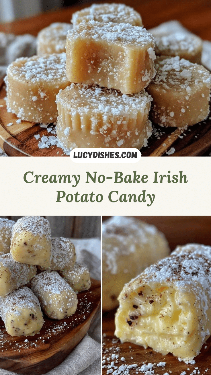 Creamy No-Bake Irish Potato Candy recipe