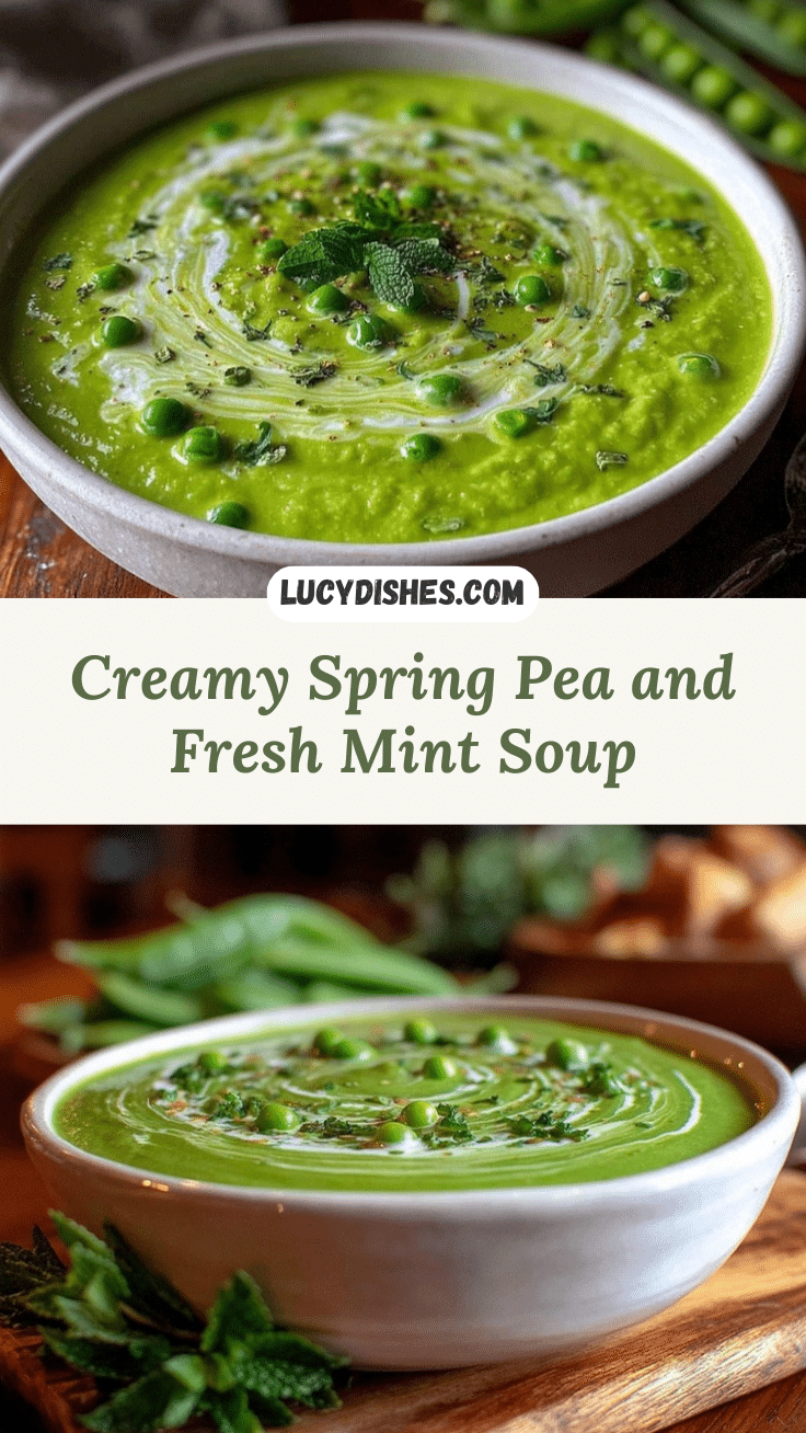 creamy spring pea and fresh mint soup recipe
