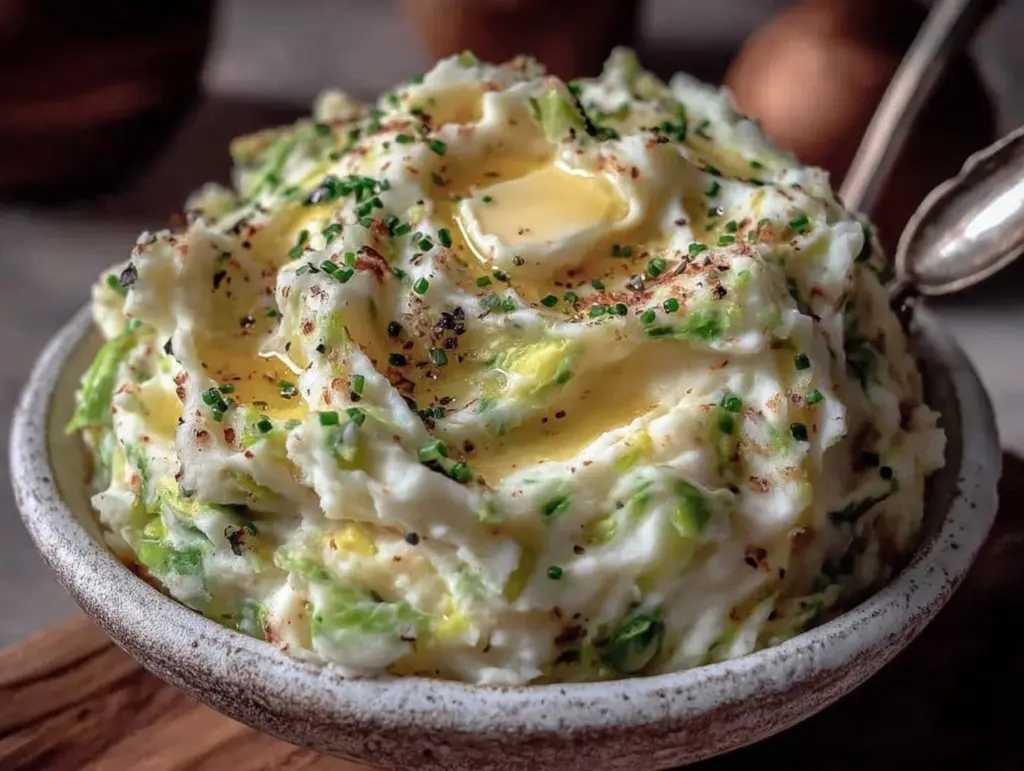 creamy traditional Irish colcannon recipe - featured image