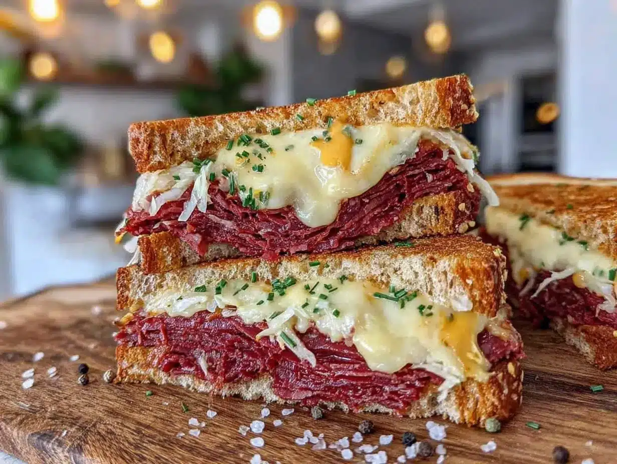 crispy corned beef sandwich preparation steps