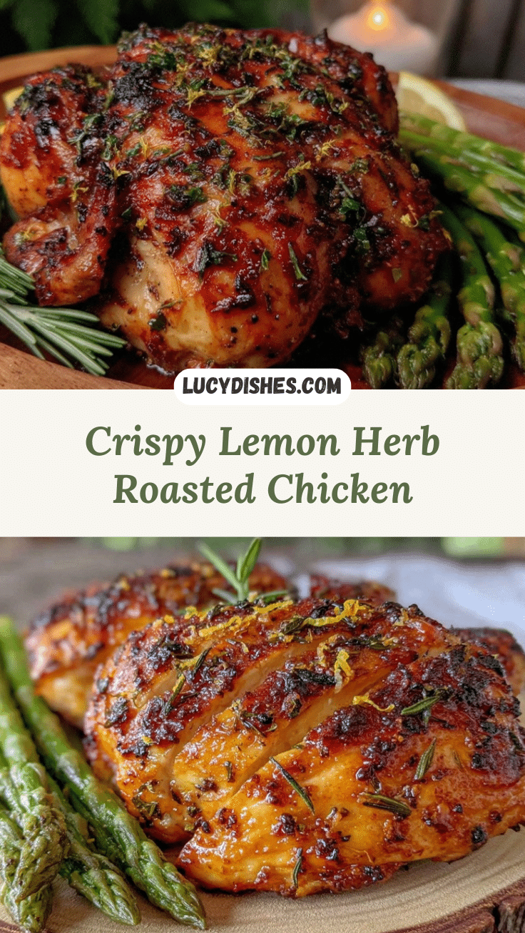 crispy lemon herb roasted chicken recipe