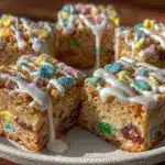 crispy lucky charms rice krispie treats - featured image