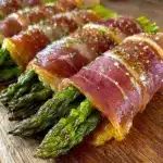 crispy prosciutto-wrapped asparagus bundles - featured image