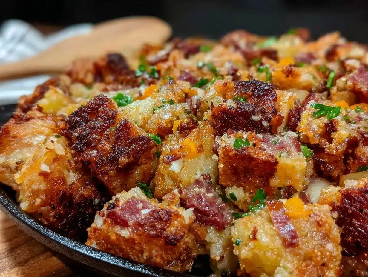 crispy sheet pan corned beef hash preparation steps