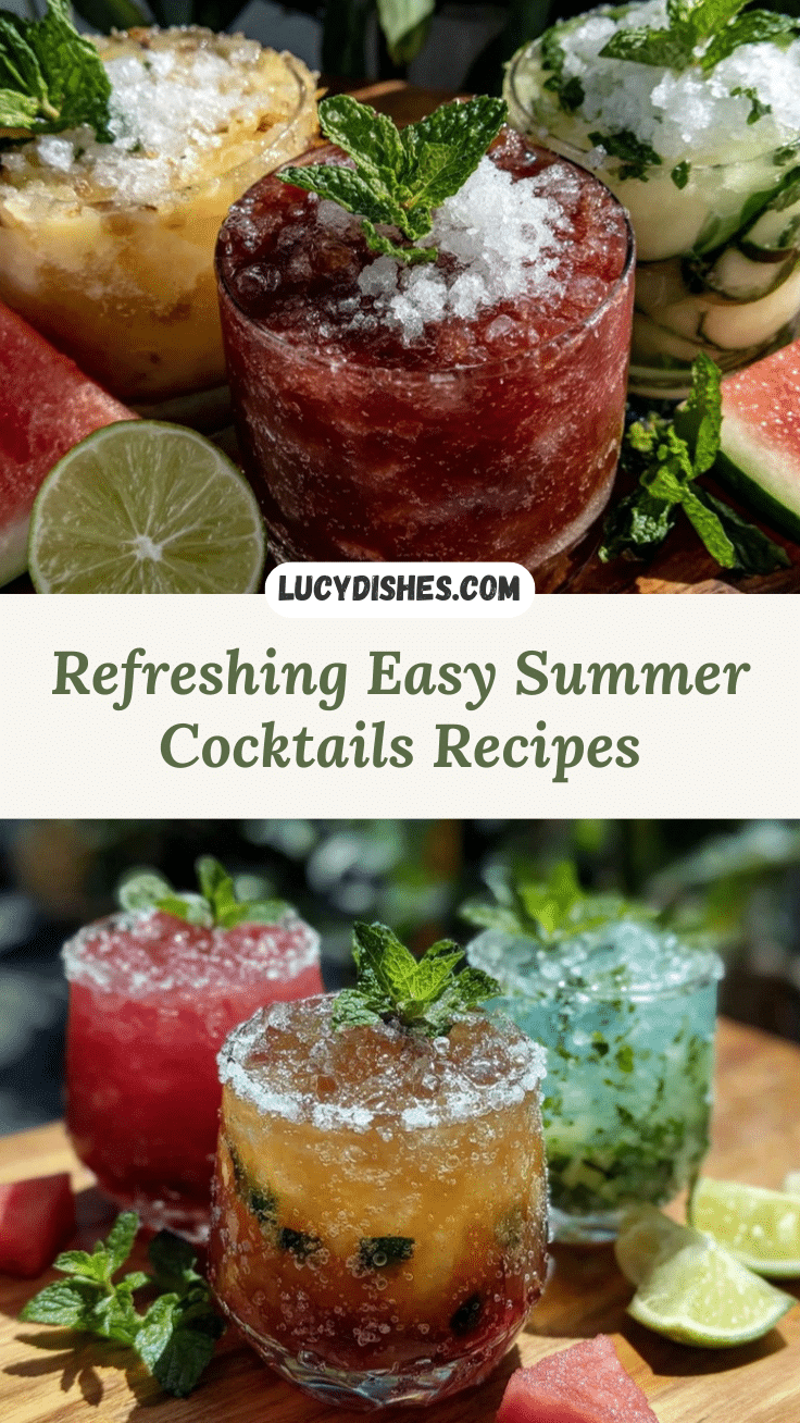 easy refreshing summer cocktails recipe