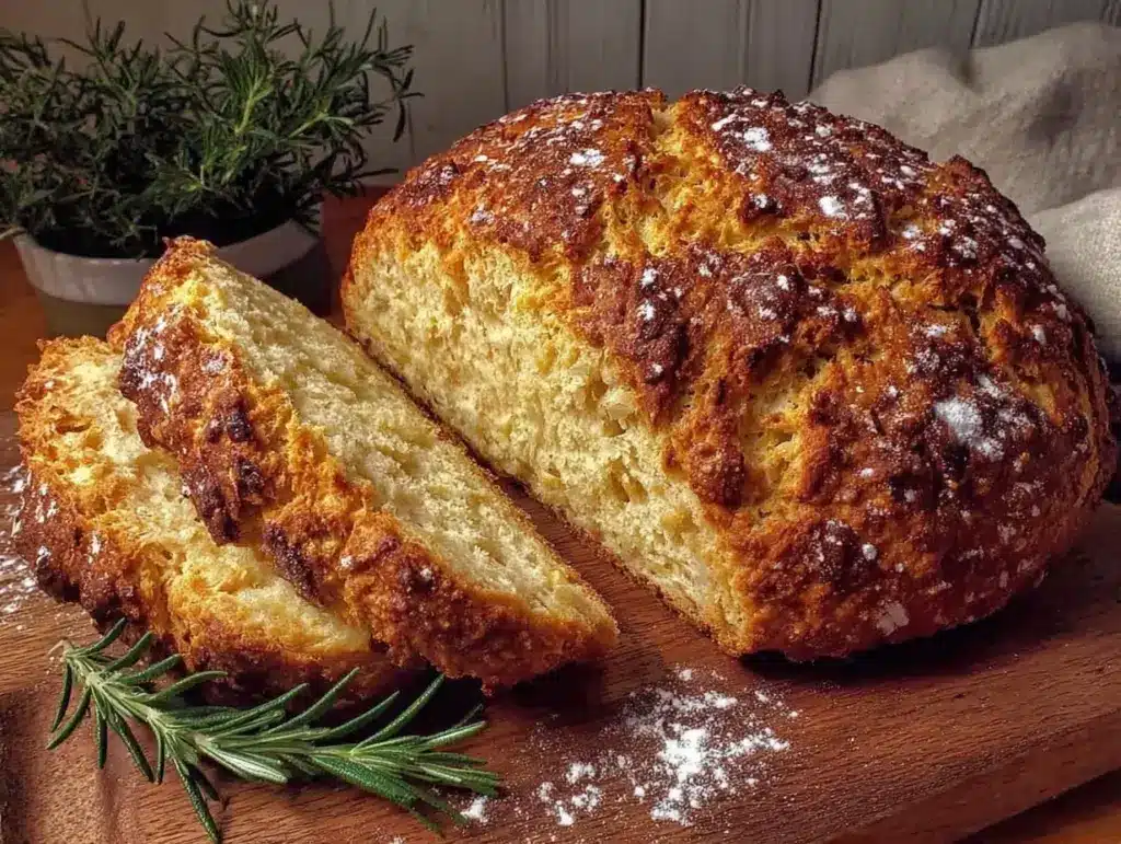easy rustic irish soda bread recipe - featured image