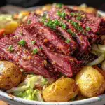 easy tender corned beef recipe - featured image