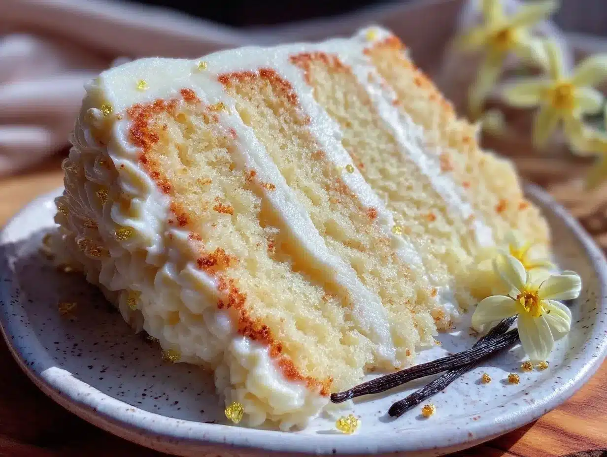 fluffy moist vanilla cake preparation steps