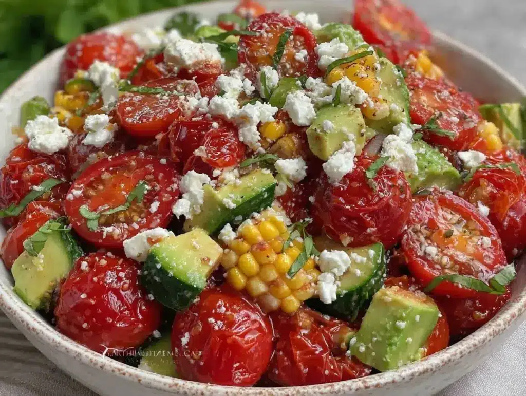 fresh easy summer salad recipe - featured image