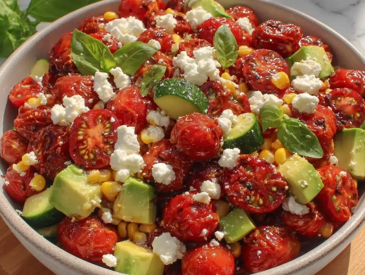 fresh easy summer salad recipe preparation steps
