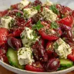 fresh greek salad - featured image