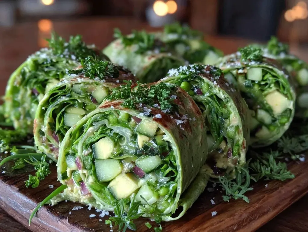fresh green foods for party wraps - featured image
