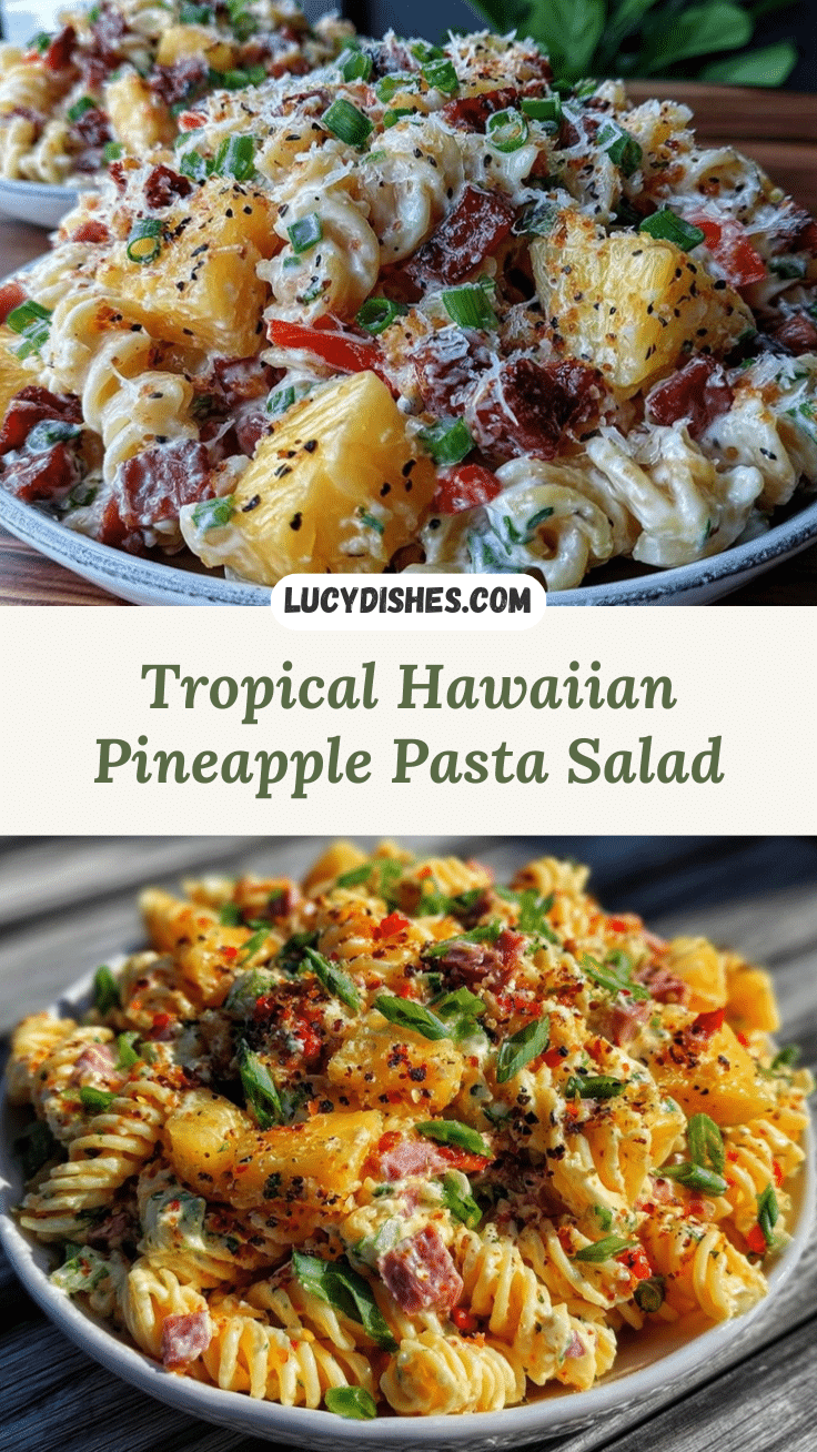 fresh Hawaiian pasta salad recipe