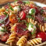 fresh italian pasta salad - featured image