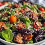 fresh spring mix salad - featured image