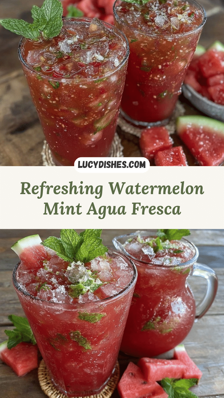 fresh watermelon mint agua fresca recipe