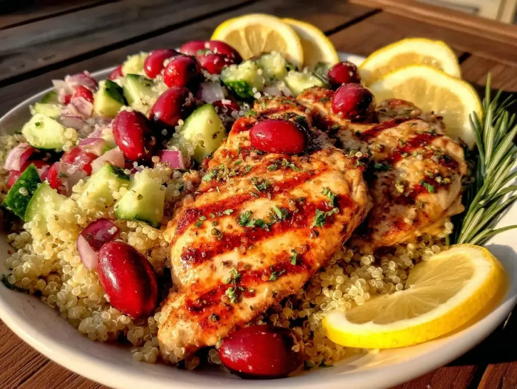 grilled lemon herb chicken - featured image