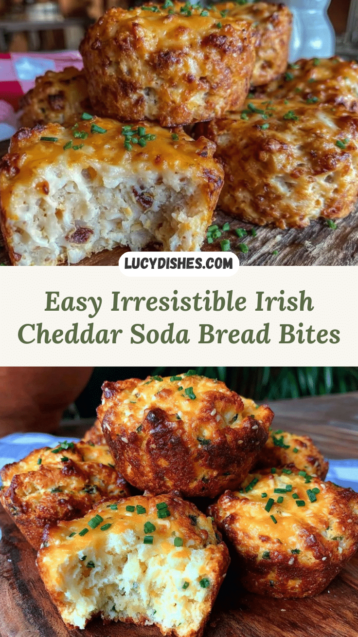 Irish cheddar soda bread bites recipe
