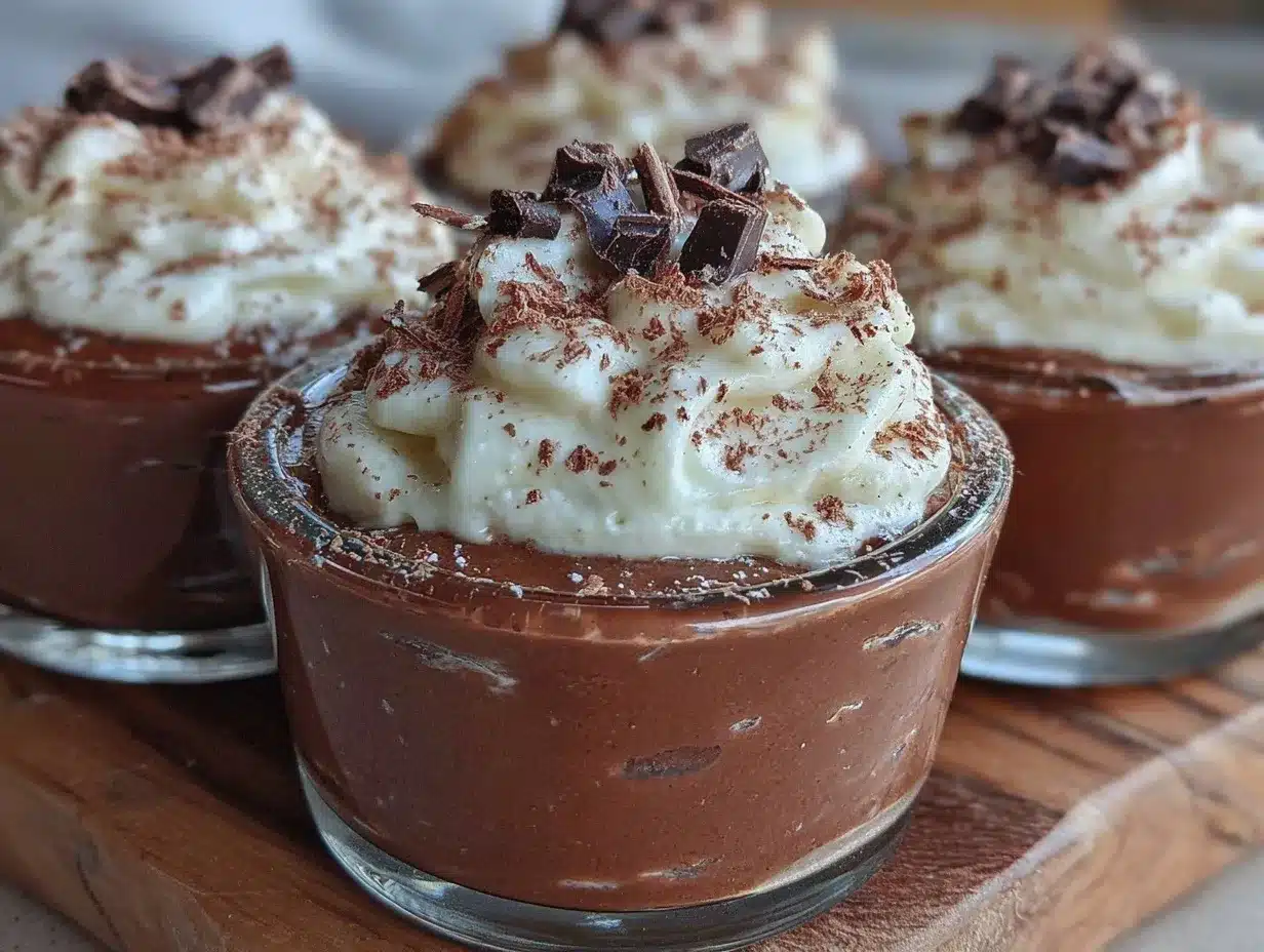 Irish Cream Chocolate Pots de Crème preparation steps