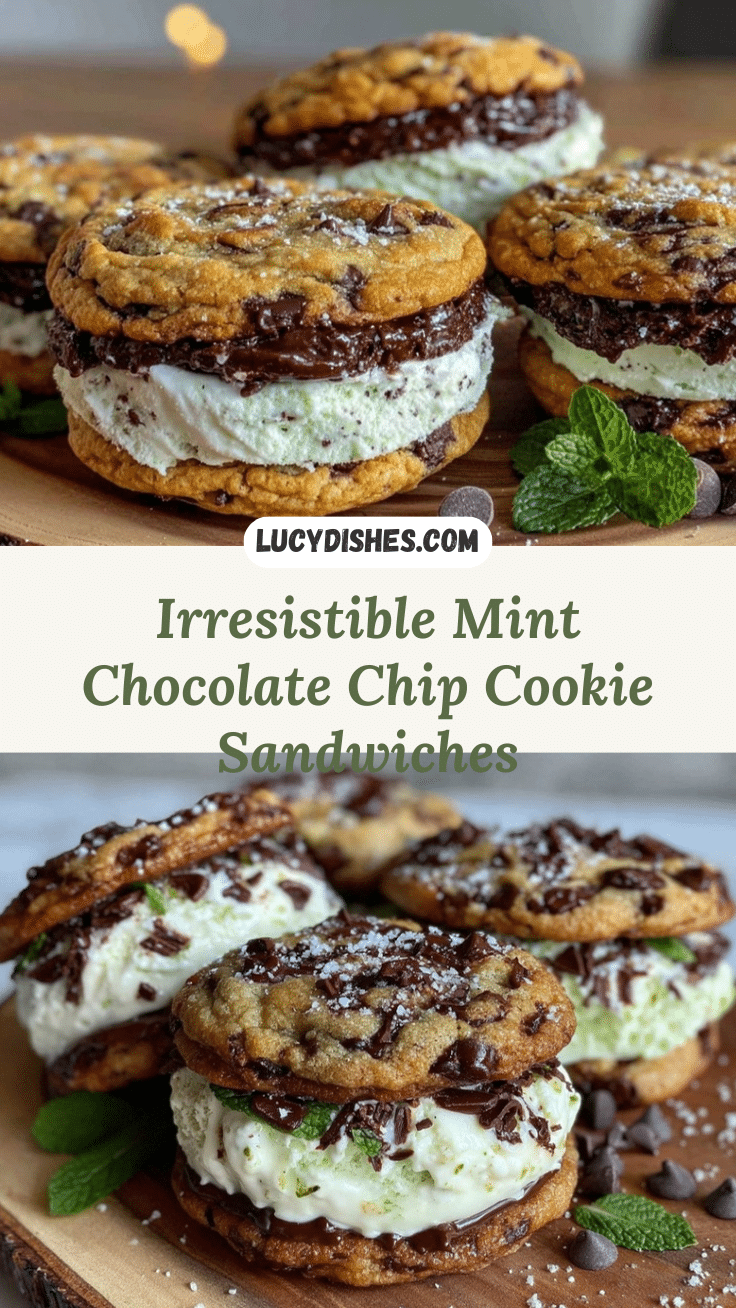 mint chocolate chip cookie sandwiches recipe