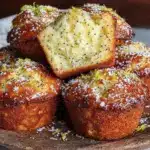 moist lemon poppy seed muffins - featured image