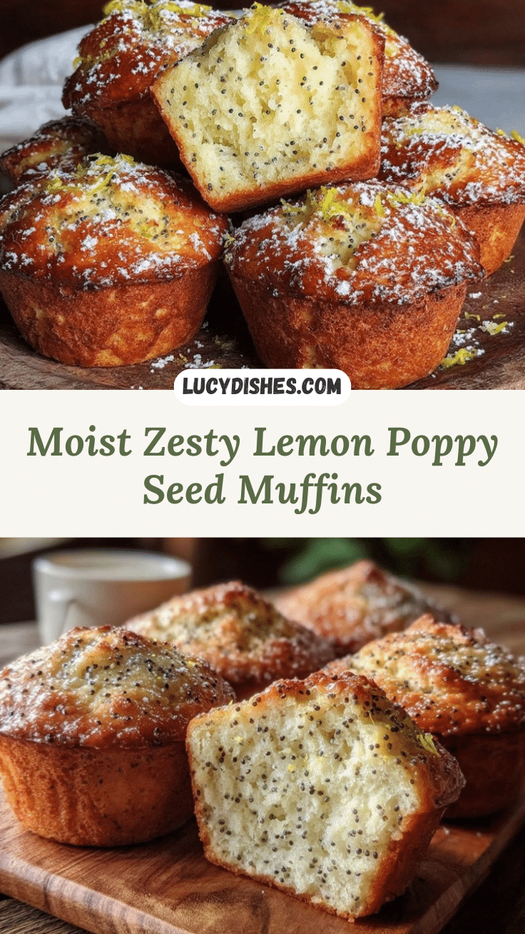 moist lemon poppy seed muffins recipe
