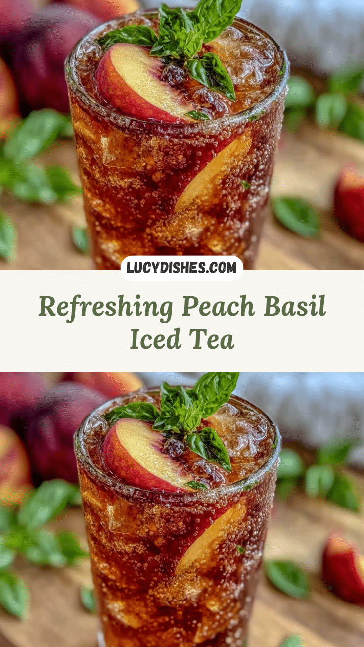 peach basil iced tea recipe
