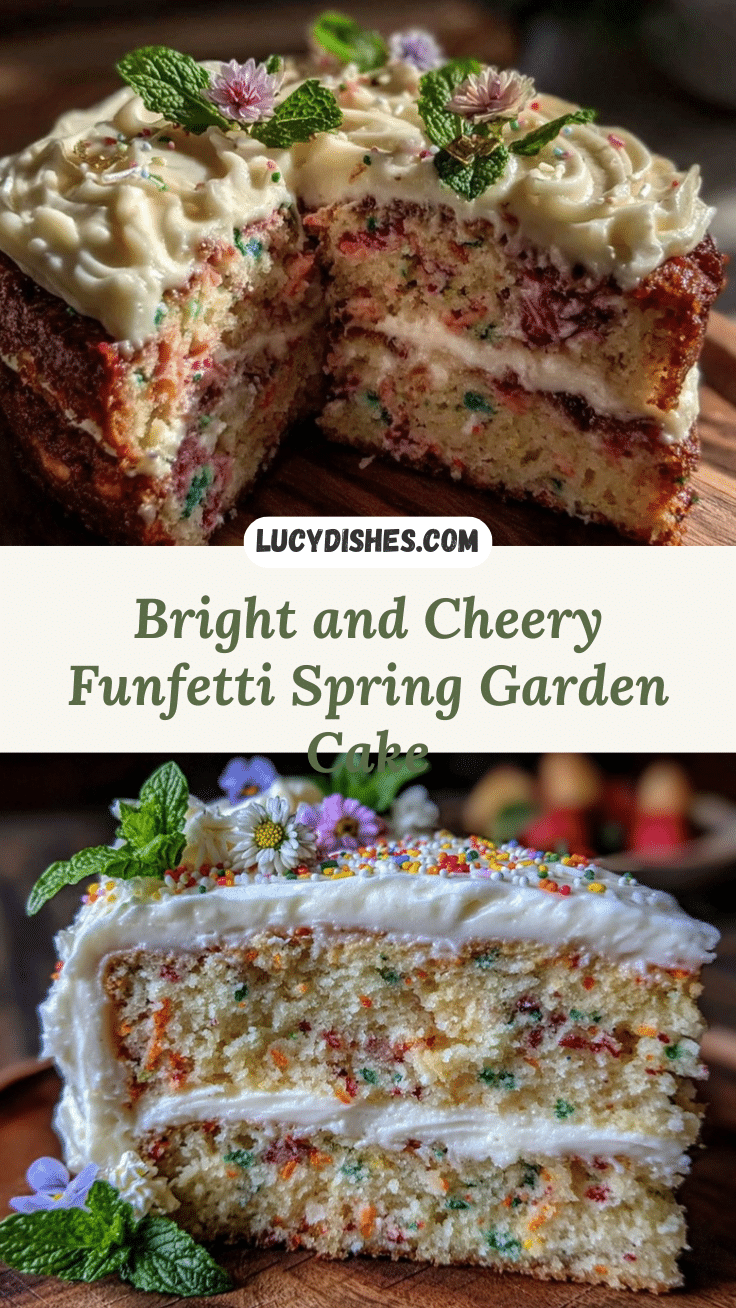 Perfect Funfetti Spring Garden Cake recipe