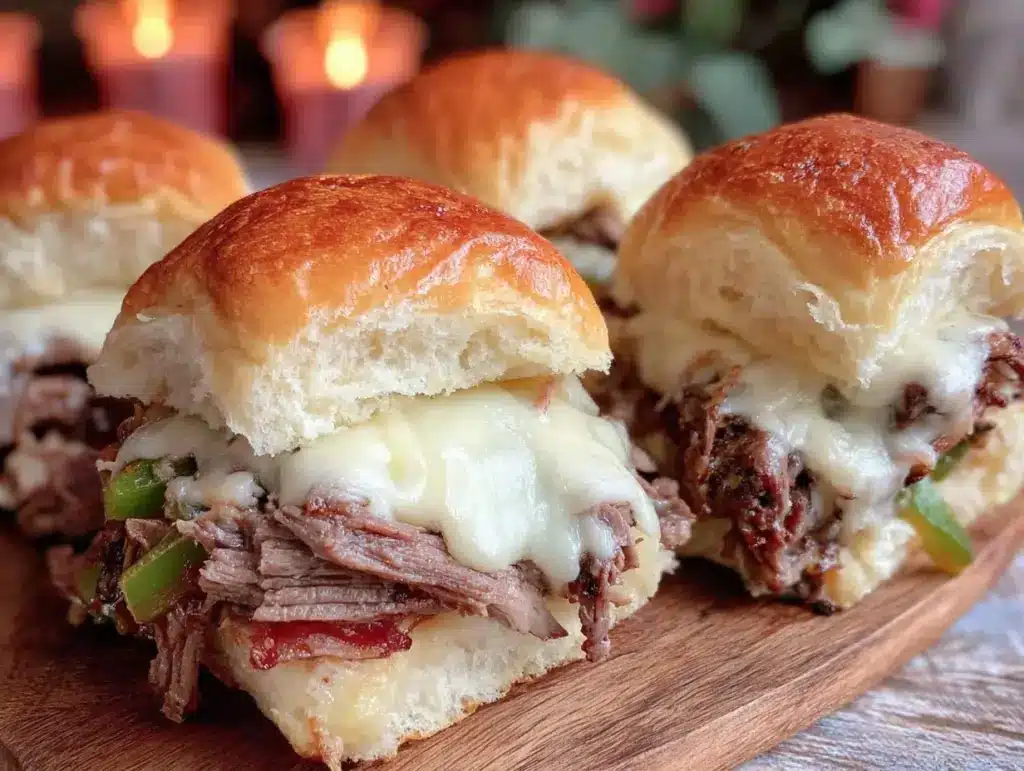 philly cheesesteak sliders - featured image
