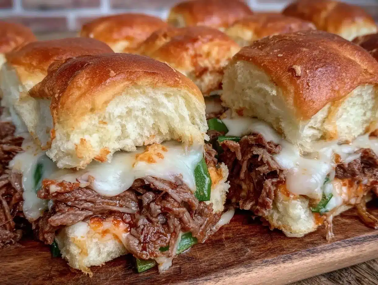 philly cheesesteak sliders preparation steps