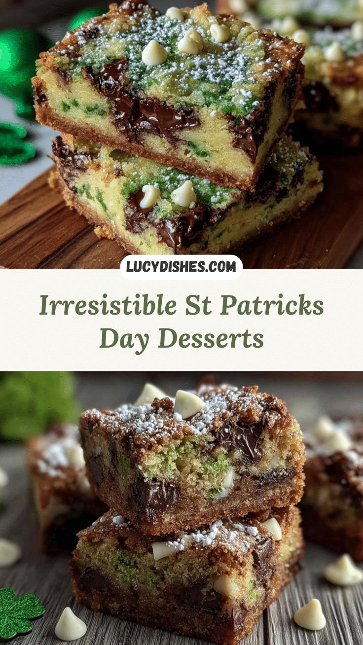 st patrick’s day dessert bars recipe