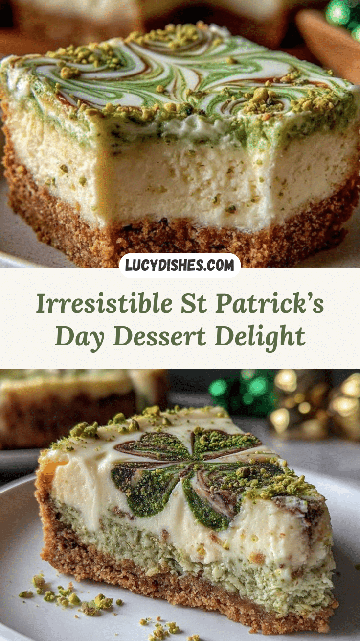 St Patrick’s Day Pistachio White Chocolate Cheesecake recipe