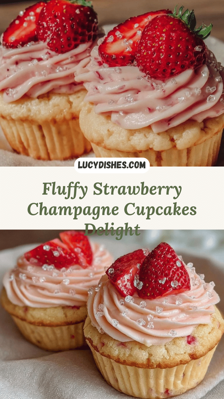 strawberry champagne cupcakes recipe