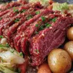 tender Instant Pot corned beef and cabbage - featured image