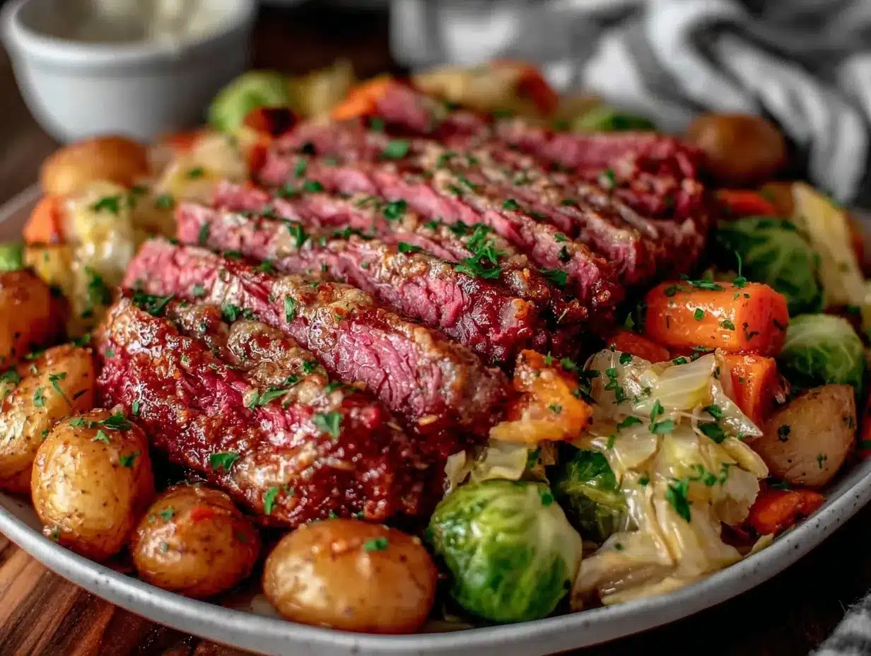 tender Instant Pot corned beef and cabbage preparation steps