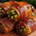 bacon wrapped green bean bundles - featured image