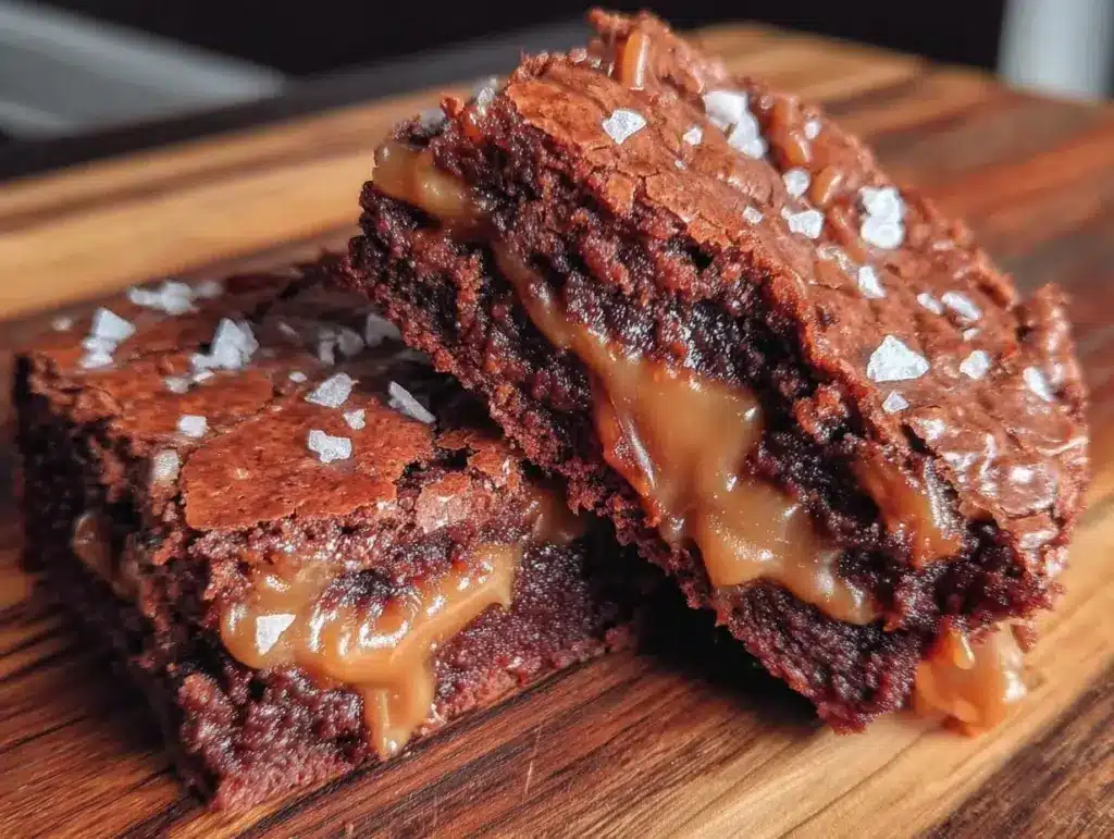 Baileys salted caramel brownies - featured image