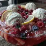 berry lemonade punch bowl - featured image