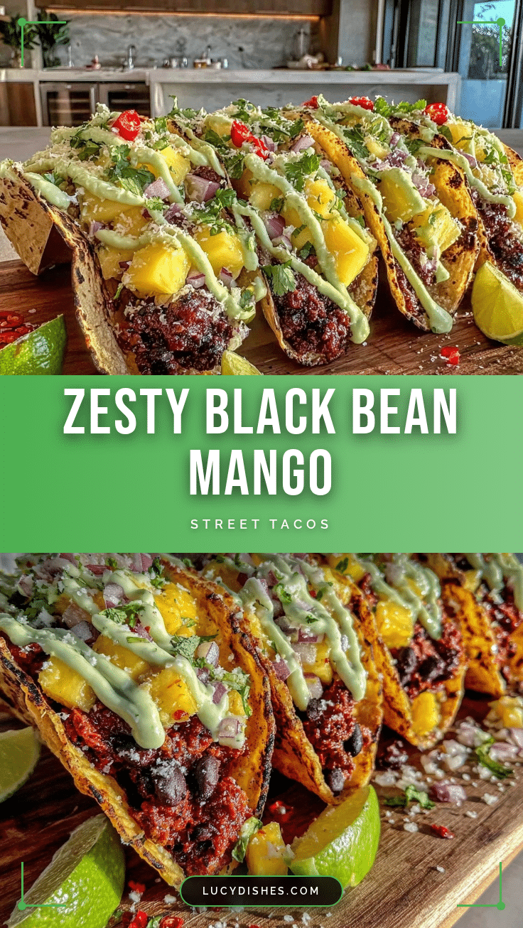 black bean and mango street tacos recipe