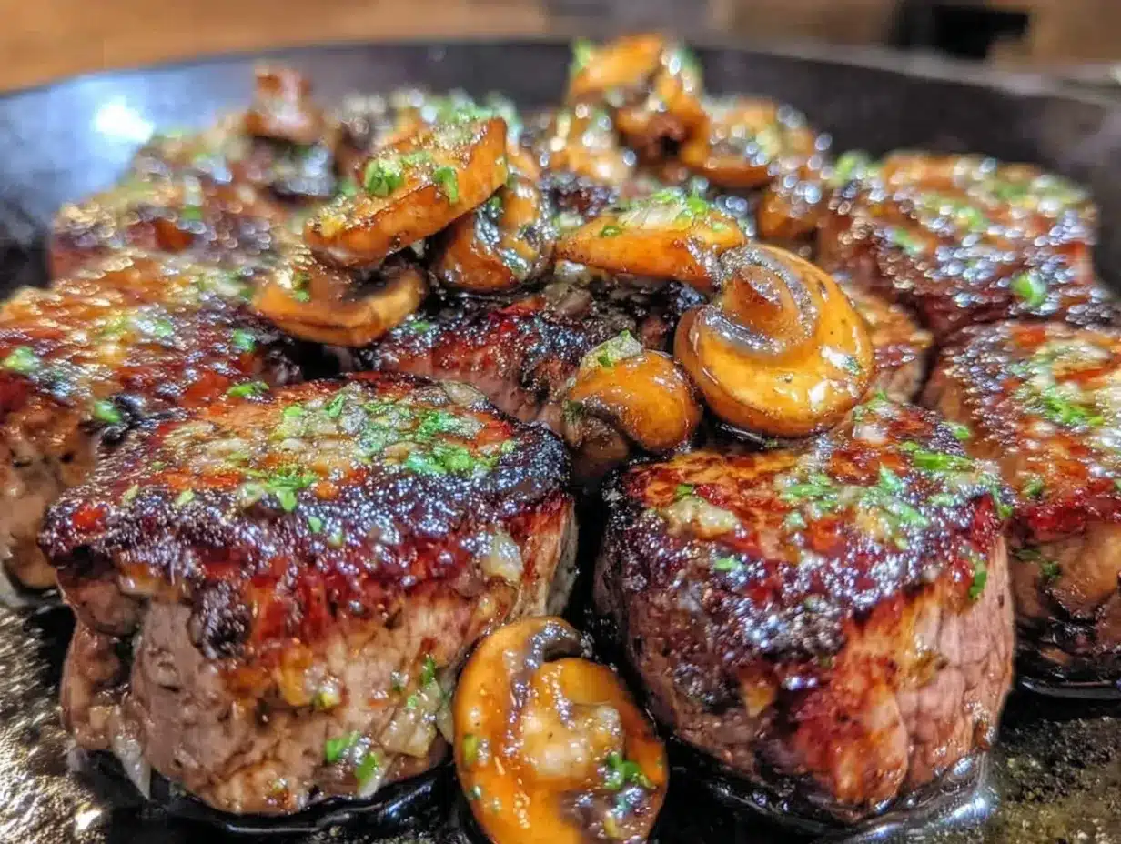 blackstone garlic butter steak bites preparation steps