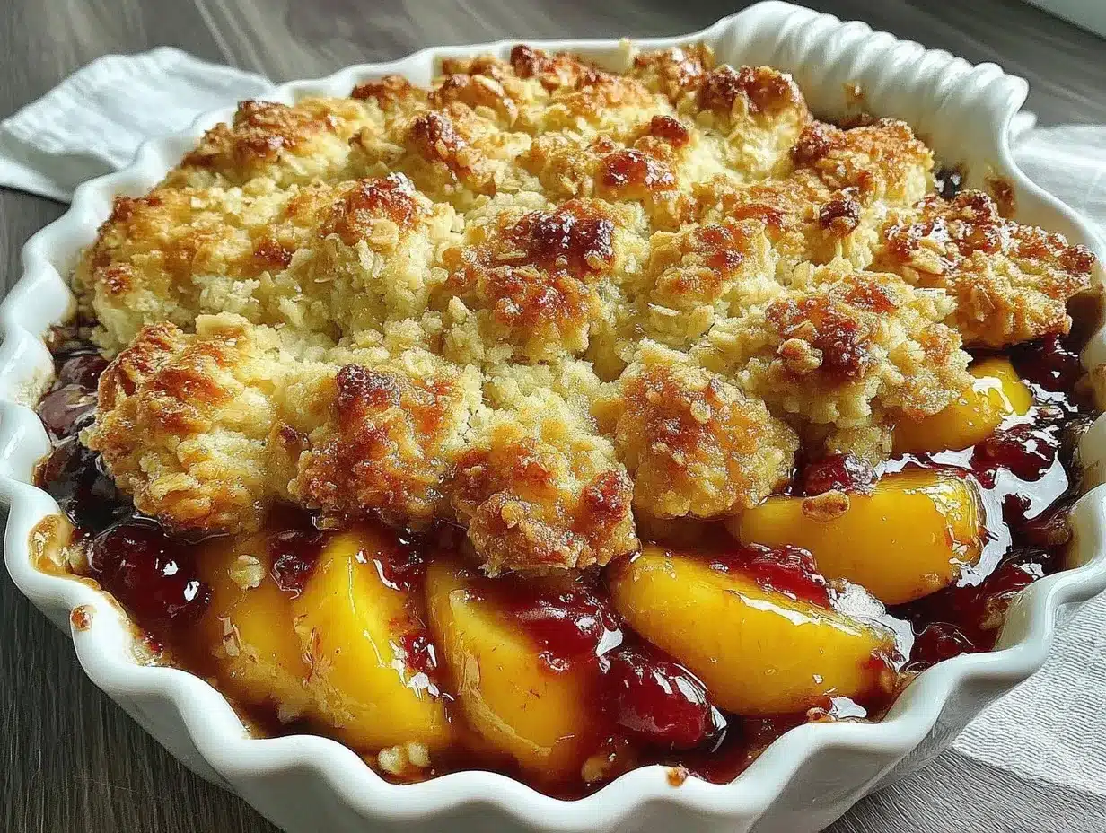 bourbon peach cobbler preparation steps